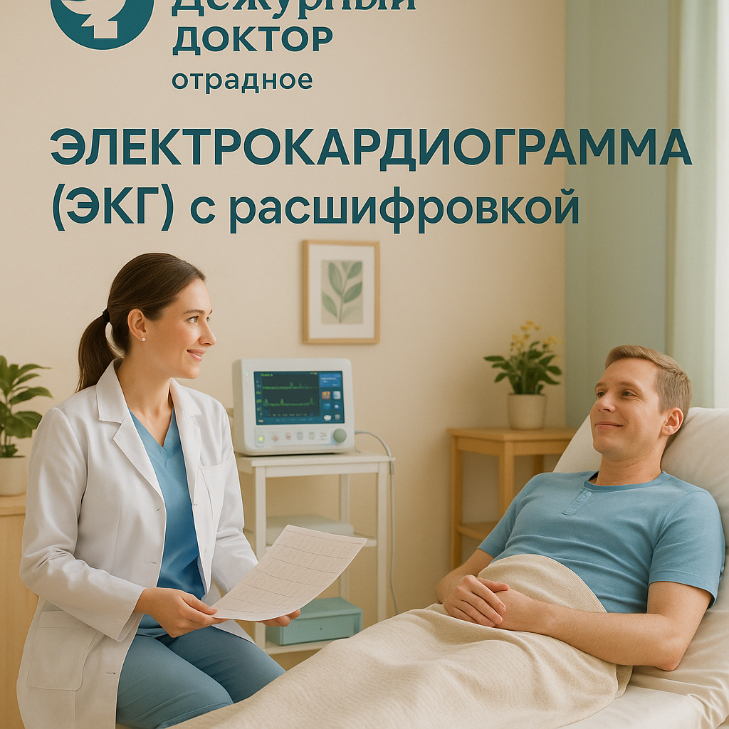 Электрокардиограмма (ЭКГ) с расшифровкой